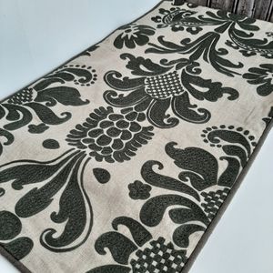 **Villa Pierre 100% Linen Pillow Cover 14" x 26" Natural Tan Dark Gray